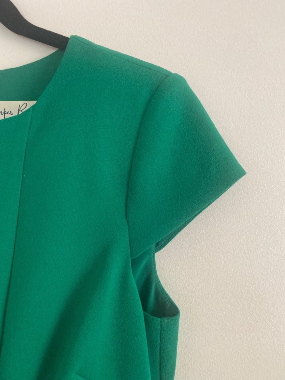 Harper Rose Kelly Green Cap Sleeve Fit & Flare Structured Dress Size 6 - Picture 2 of 6
